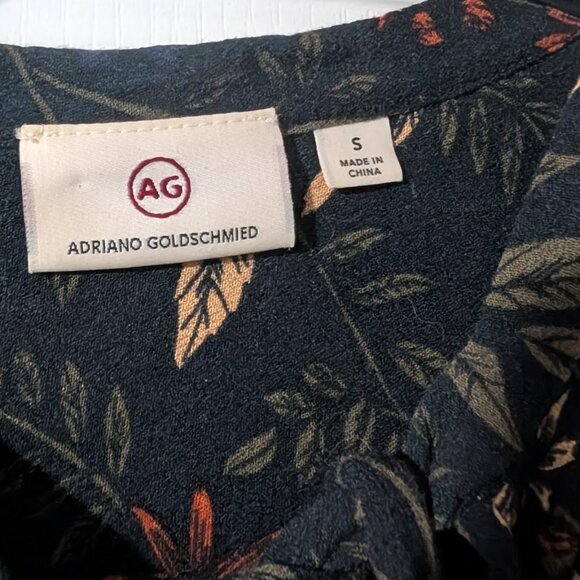 Ag Adriano Goldschmied | Savannah Floral Tie Neck Top - Picture 4 of 9
